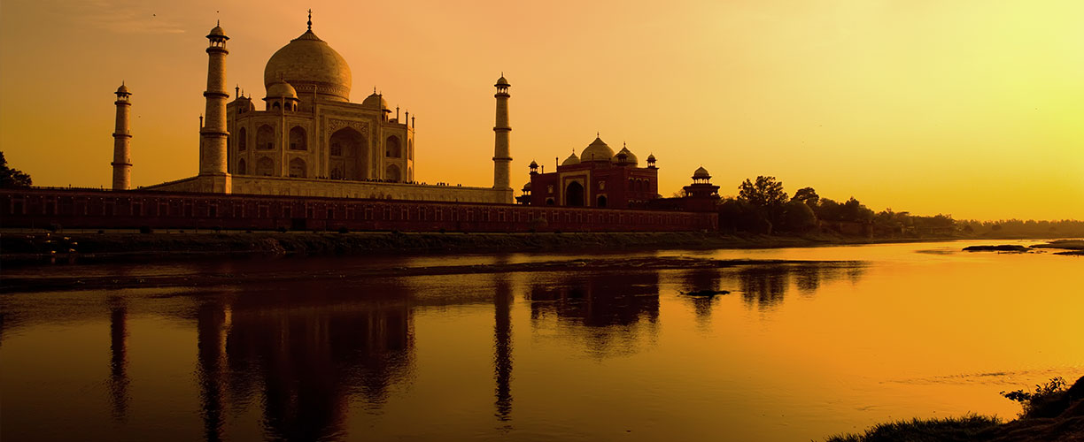 India Taj Mahal Sunset