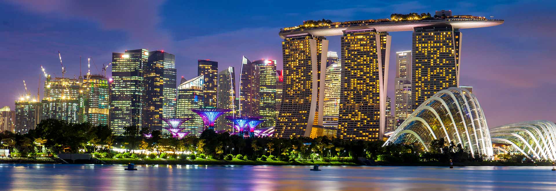 Asia Singapore Marina Skyline