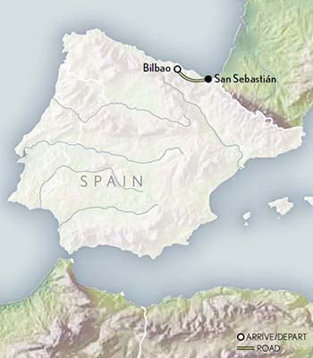 Tailor Made Spain: Basque Traditions Itinerary Map